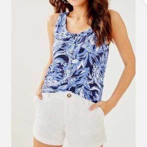 Lilly Pulitzer Blue and White Tank Top